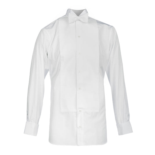 Marcella Double Cuff Wing Collar Dress Shirt in White