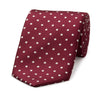 Medium Spot Tie in Burgundy and White