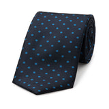 Medium Spot Tie in Navy and Blue 