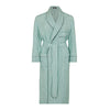 Exclusive Budd stripe cotton dressing gown in green