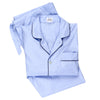 Plain Poplin Pyjamas in Sky Blue and Navy