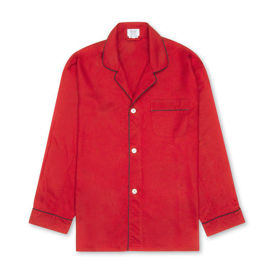 Red spun silk men's pyjamas