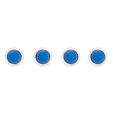 Sunburst Cloisonné Dress Shirt Studs in Blue 