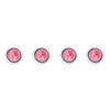 Sunburst Cloisonné Dress Shirt Studs in Pink