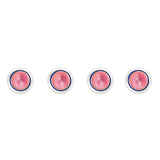 Sunburst Cloisonné Dress Shirt Studs in Pink