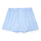 Plain Cotton Classic Boxer Shorts in Blue
