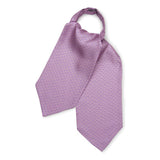 Looping Foulard Silk Cravat in Pink
