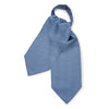 Looping Foulard Silk Cravat in Sky Blue