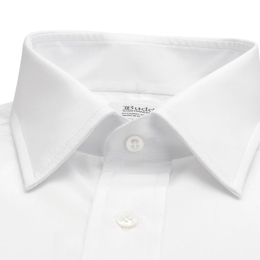 Plain Poplin in White Collar Detail