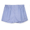 Exclusive Budd Stripe Chairman Boxer Shorts in Edwardian Blue