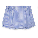 Exclusive Budd Stripe Chairman Boxer Shorts in Edwardian Blue