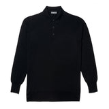 Plain Wool Sports Shirt in Dark Navy