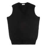 Plain Wool Slip Over Jumper in Black
