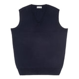 Plain Wool Slip Over Jumper in Dark Navy