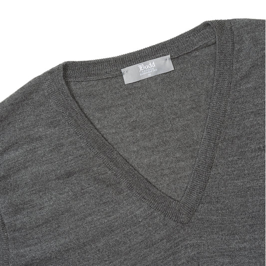 Merino Wool Slip Over Jumper in Smoke