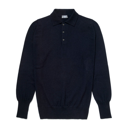 Plain Cashmere Oxton Jumper in Dark Navy