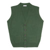 Sleeveless Cashmere Oxton Cardigan in Serpentine Green