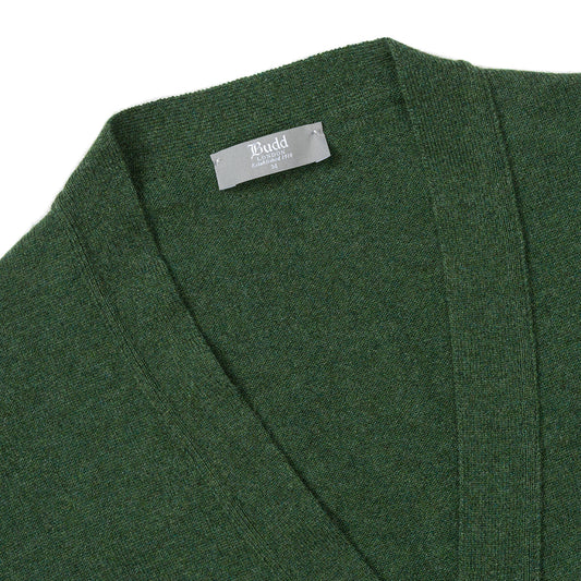 Wilton Scottish Cashmere Sleeveless Cardigan in Serpentine