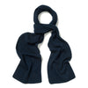 Cashmere Ribbed Scarf in Cosmos Blue