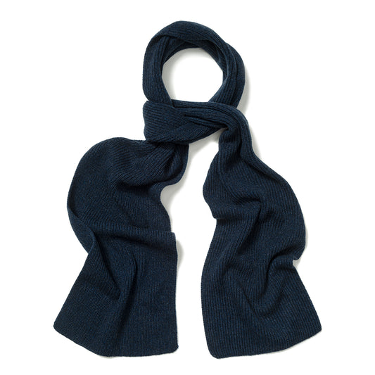 Cashmere Ribbed Scarf in Cosmos