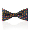 Foulard Silk Thistle Bow Tie in Navy, Red, Yellow and Green