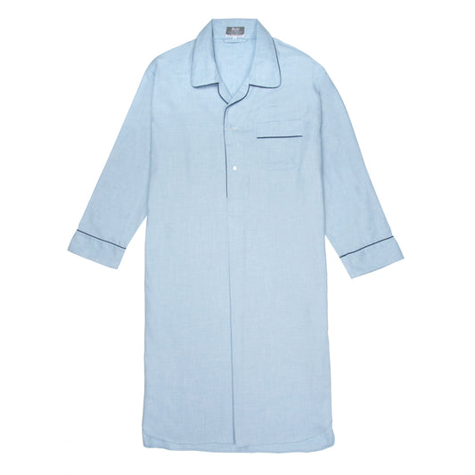 Plain Cashmerello Nightshirt in Sky Blue