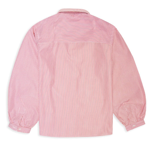 Penny Striped Cotton Blouse in Red Back