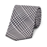 Bold Glencheck Tie in Black