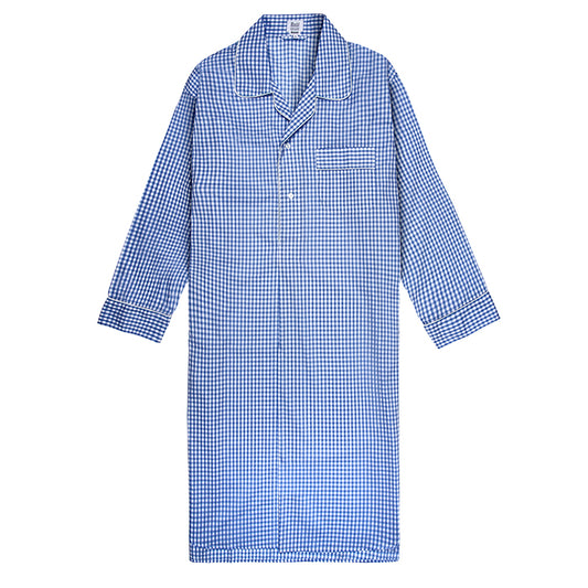 Check Batiste Nightshirt in Royal