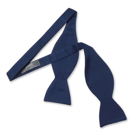 Plain Faille Self Tie Adjustable Thistle Bow Tie in Royal