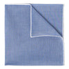Blue Batiste Cotton Handkerchief