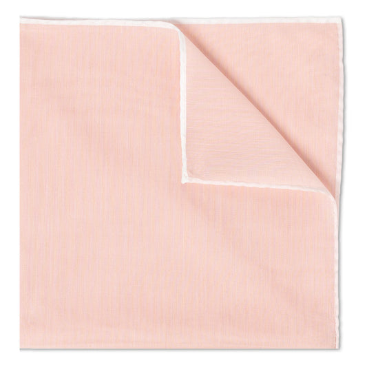 Plain Batiste Cotton Pocket Square in Pink