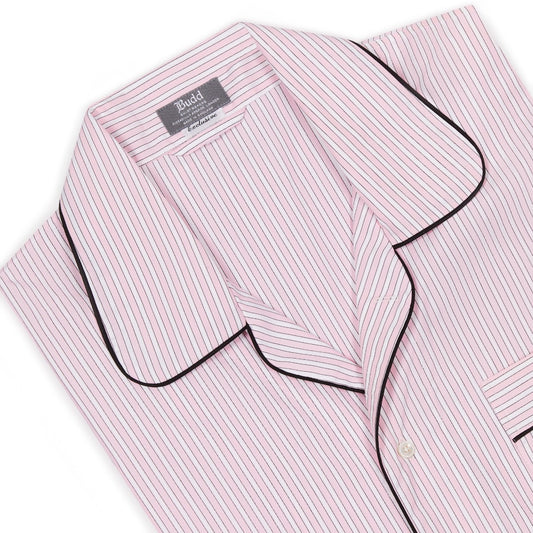 Exclusive Budd Stripe Nightshirt in Pink