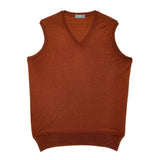 Plain Wool Slip Over Jumper in Cayenne