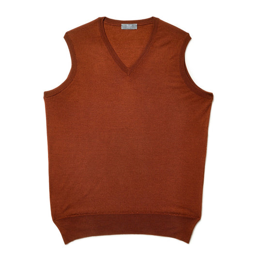 Merino Wool Slip Over Jumper in Cayenne