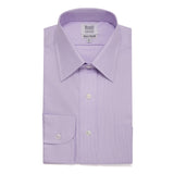 Classic Fit Puppytooth Fine Twill Button Cuff Shirt in Lilac folded