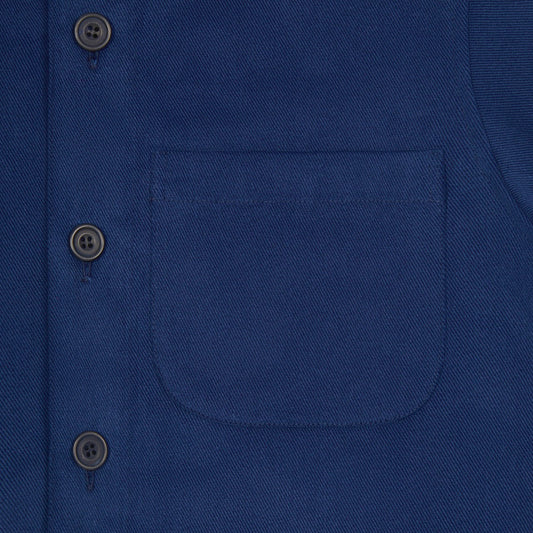 Cotton Twill Chore Jacket in Blue