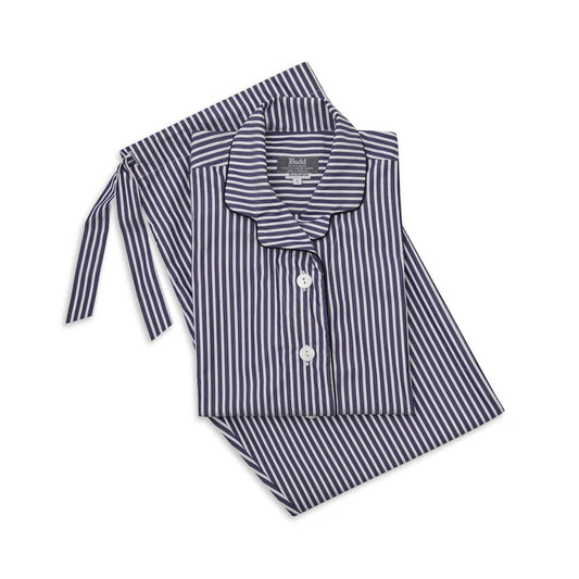 Exclusive Budd Stripe Women's Pyjamas in Navy