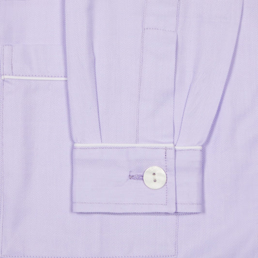 Plain Fine Twill Women's Pyjamas in Lilac
