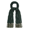 Plain Knitted Silk Dress Scarf in Green
