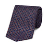 Looping Foulard Silk Tie in Navy