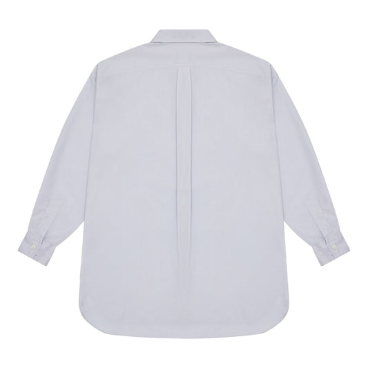 Luxor End on End Cotton Shirt in Grey