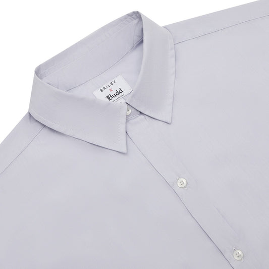 Bailey Budd Luxor shirt in grey collar detail