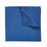 Plain silk pocket square in Royal blue

