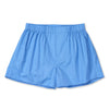 Saxe blue cotton poplin Chairman boxer shorts