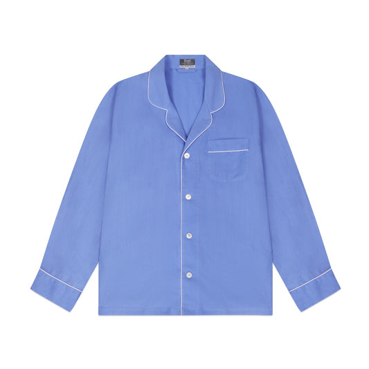 Men's linen pyjamas in blue lagoon