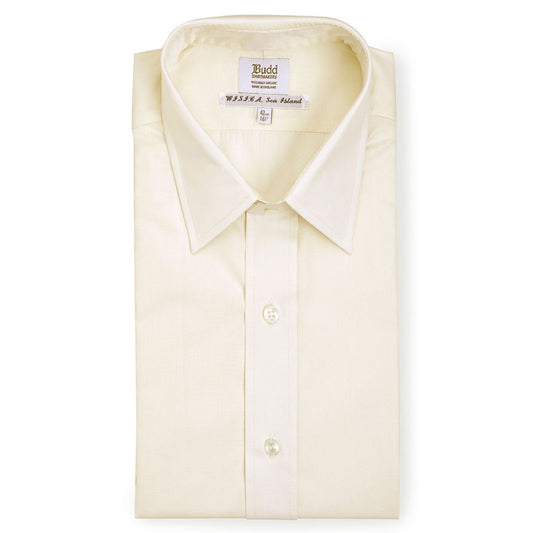 Plain Sea Island Shirt in Cream