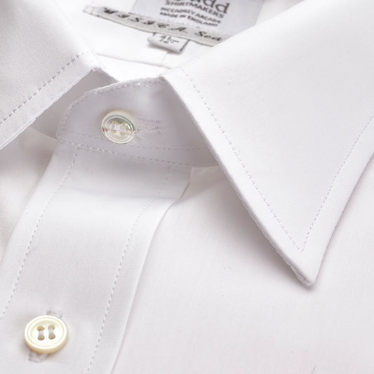 Cotton detail on white sea island cotton shirt
