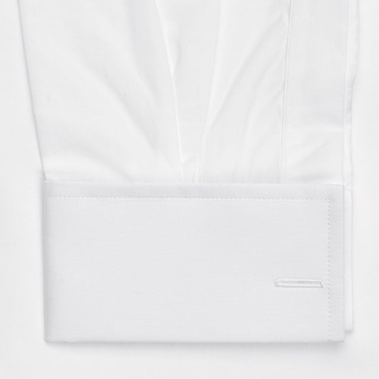 Plain Sea Island Shirt in White Cuff