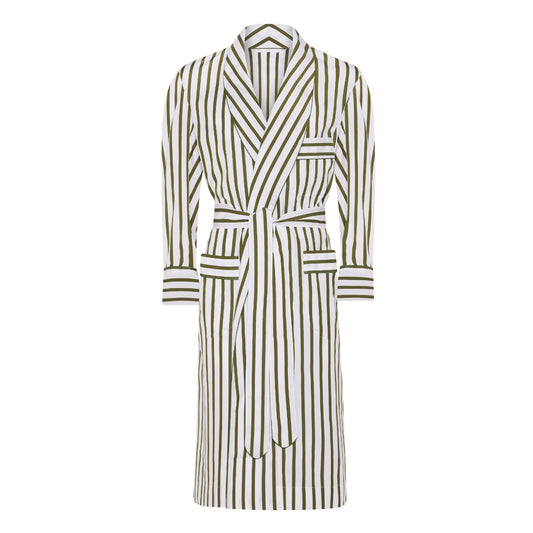 WM Brown Cocktail Stripe Dressing Gown